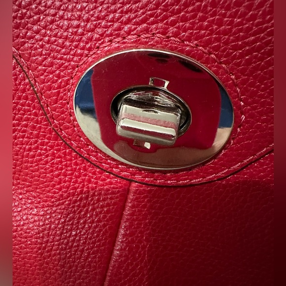 Coach Penelope turnkock satchel pebble leather shoulder bag - Picture 3 of 12